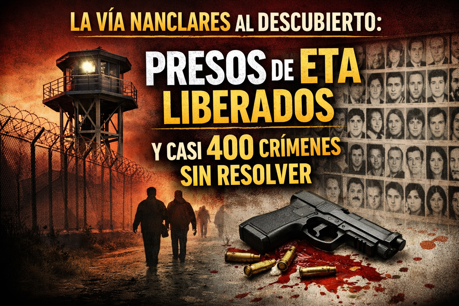 La Vía Nanclares al descubierto: presos de ETA liberados y casi 400 crímenes sin resolver