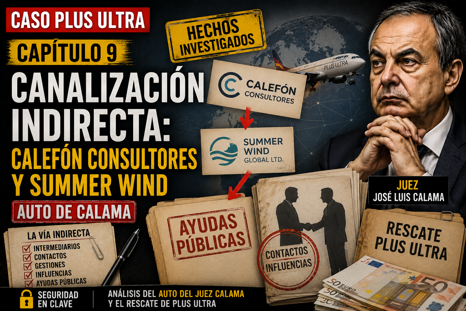 Canalización indirecta a través de Calefón Consultores y Summer Wind en el caso Plus Ultra según el auto de Calama