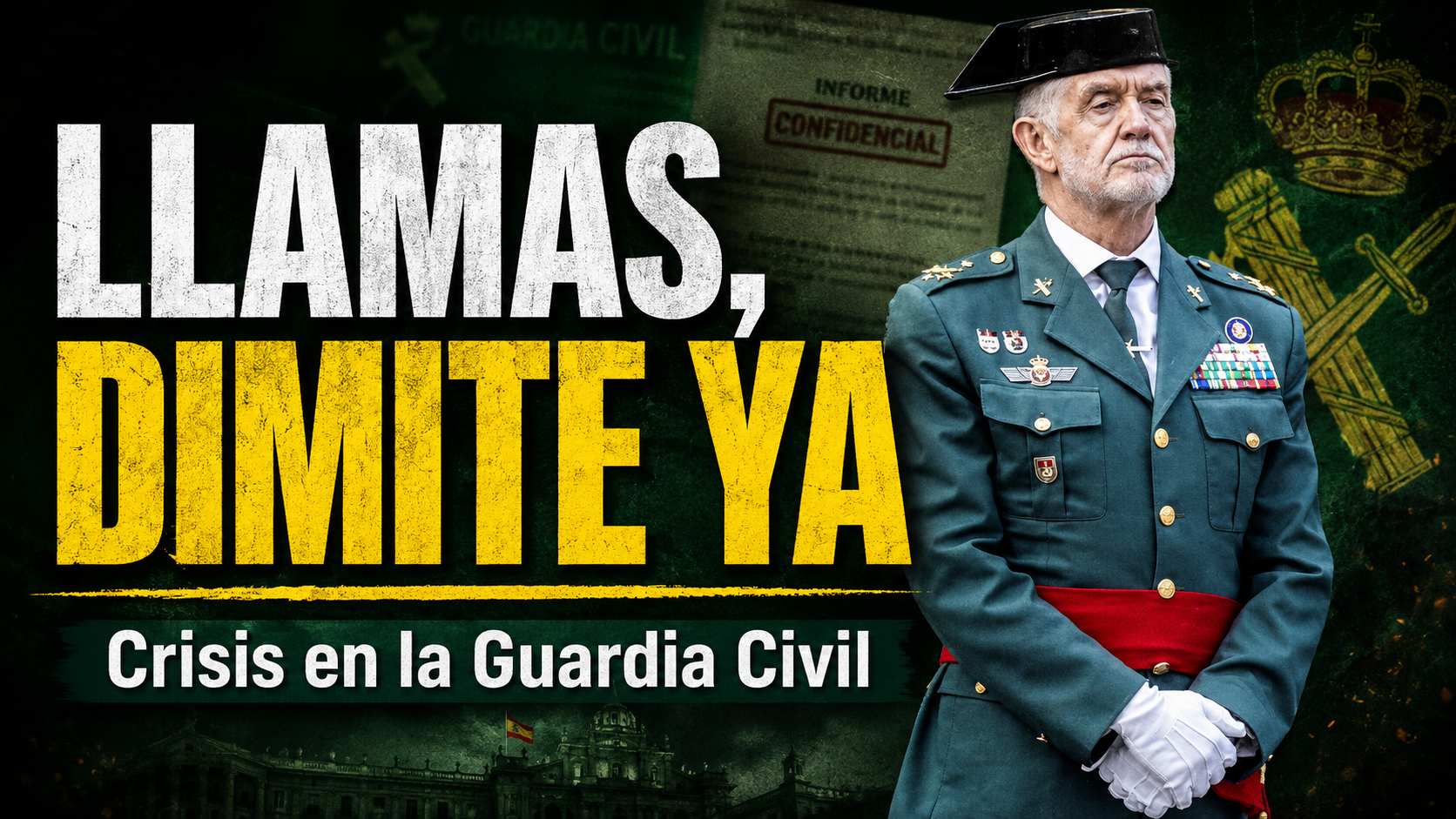 Imagen editorial sobre Manuel Llamas y la crisis interna en la Guardia Civil